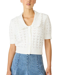 Steve Madden Cardigan With Pilgrim Collar