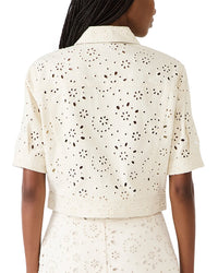 Steve Madden Blu Eyelet Jacket