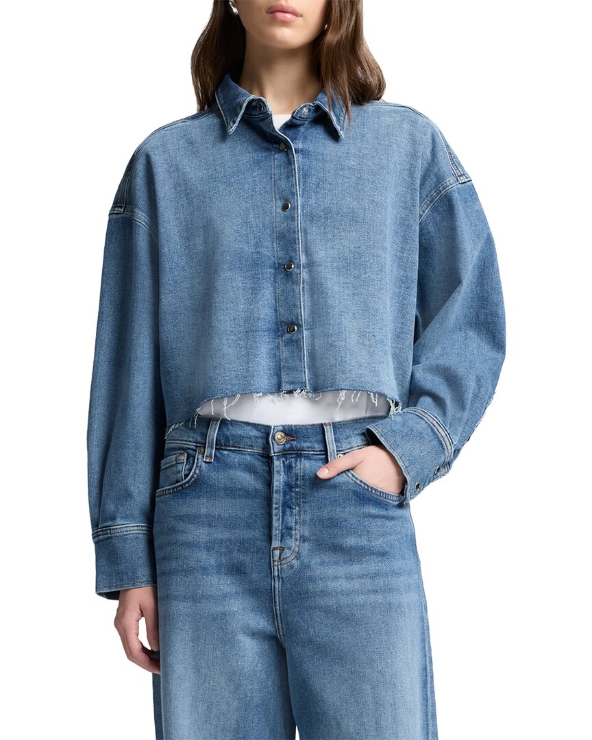 7 For All Mankind Cropped Shirt