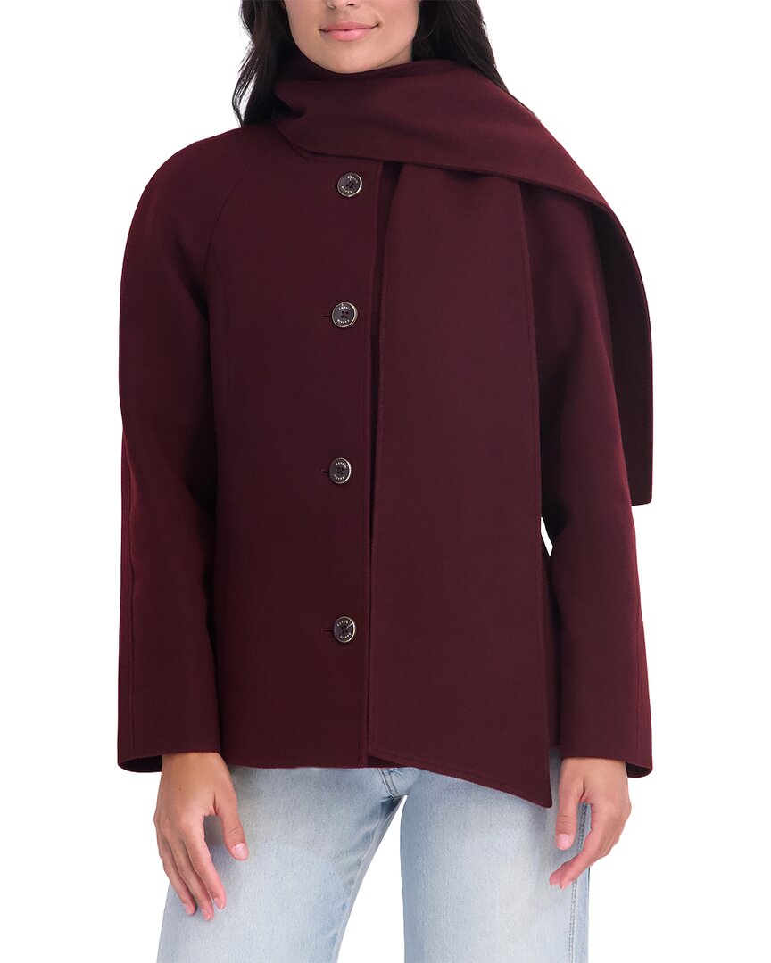 Kensie Kensie Scarf Neck Coat