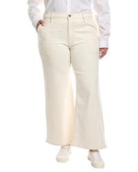 Hudson Jeans Jolene Ecru Wide Leg Ankle Jean