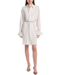 Max Mara Eolie Silk-Blend Mini Dress