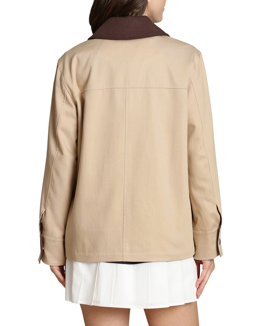 Avec Les Filles Embellished Collar Barn Jacket