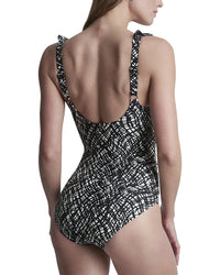 DKNY Dkny Ruffle Plunge Swimsuit