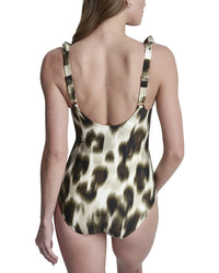 DKNY Dkny Ruffle Plunge Swimsuit