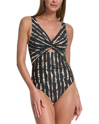 DKNY Dkny Keyhole Twist Swimsuit