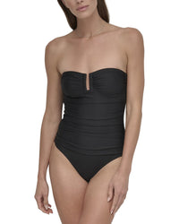 DKNY Dkny Shirred Bandeau Swimsuit