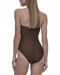 DKNY Dkny Shirred Bandeau Swimsuit
