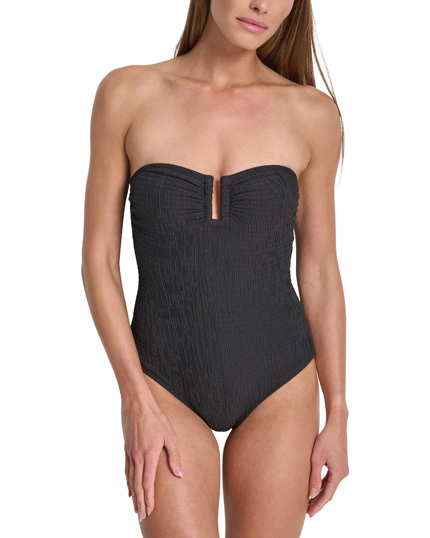 DKNY Dkny Shirred Bandeau Swimsuit