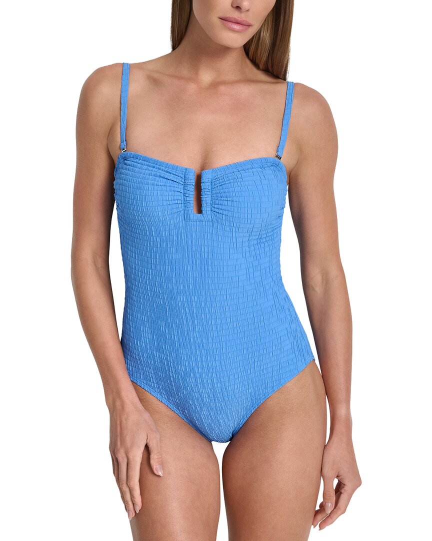 DKNY Dkny Shirred Bandeau Swimsuit