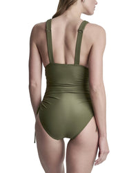 DKNY Dkny Plunge Swimsuit With Side Tie