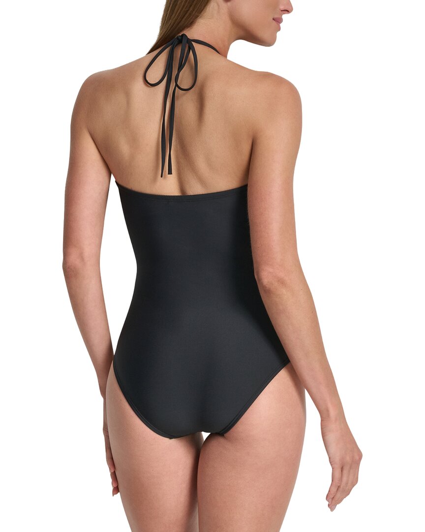 DKNY Dkny Halter Swimsuit With Jewel Box