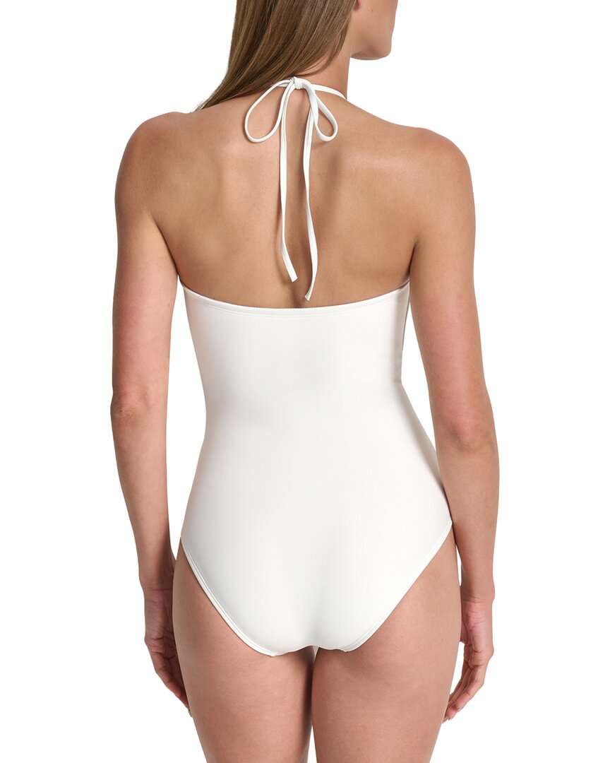 DKNY Dkny Halter Swimsuit With Jewel Box