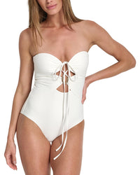 DKNY Dkny Halter Swimsuit With Jewel Box