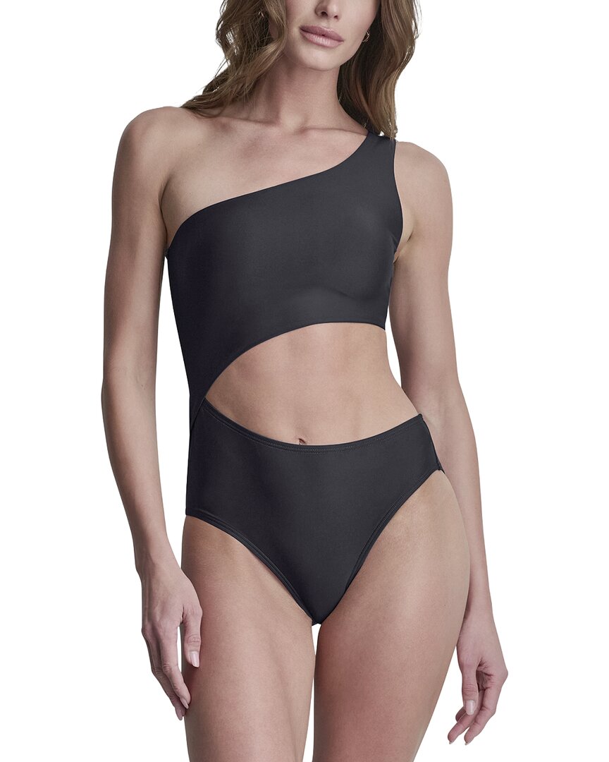 DKNY Dkny One Shoulder Swimsuit With Cutout