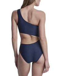 DKNY Dkny One Shoulder Swimsuit With Cutout