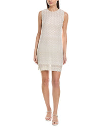 M Missoni Metallic Zigzag Print Shift Dress
