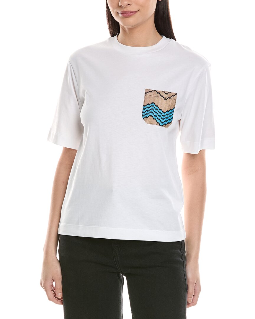 M Missoni Zig-Zag Embroidered Top