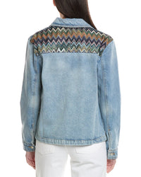 M Missoni Ombre Trim Denim Jacket