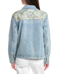 M Missoni Ombre Trim Denim Jacket