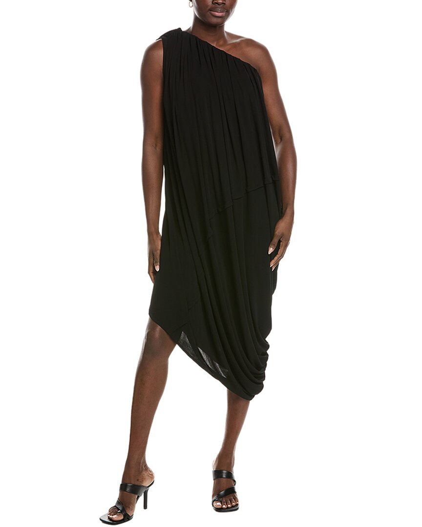 Co Jersey Draped Midi Dress