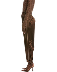 Co Articulated Vented Silk Pant