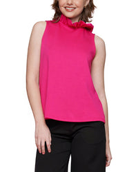 Why Dress Ruffle Neck Bow Back Top