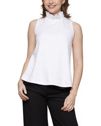Why Dress Ruffle Neck Bow Back Top