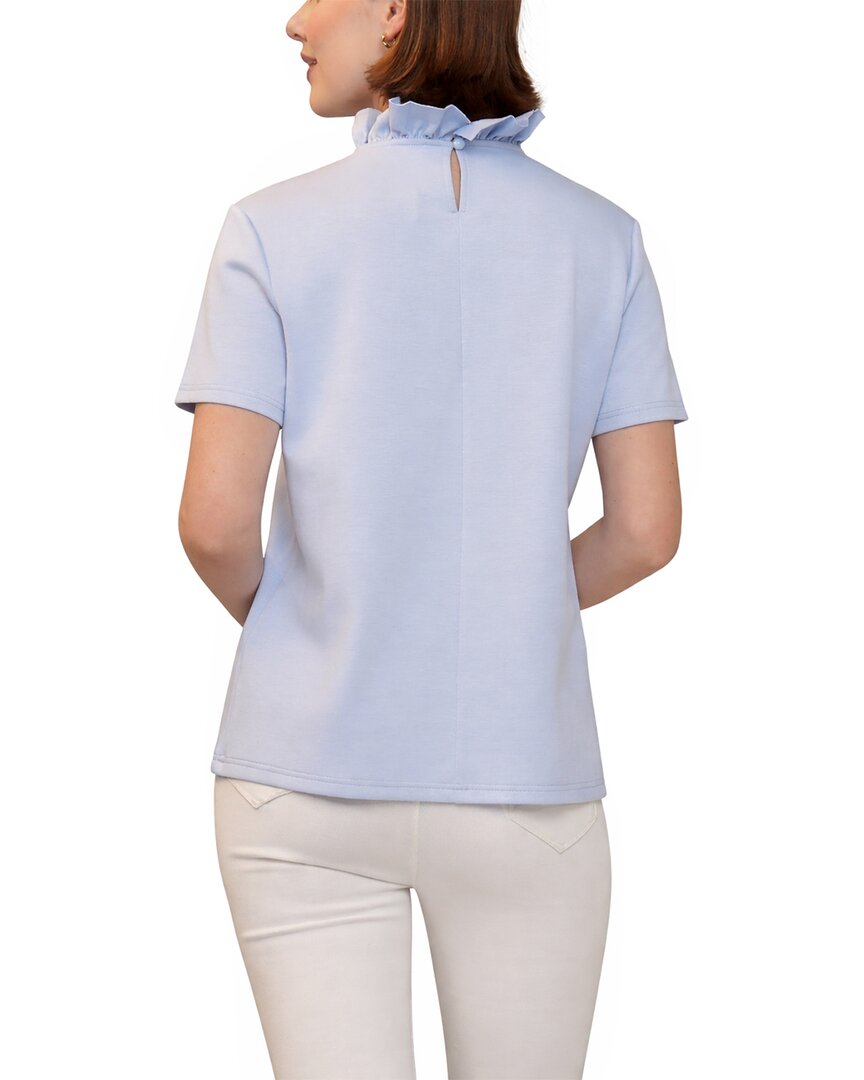 Why Dress Ruffle Neck Bow Back Top