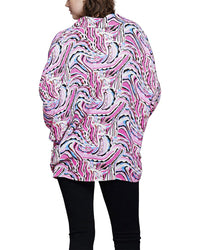 Why Dress Abstract Print Button-Down Blouse