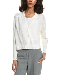 Forte Linen Crop Cardigan