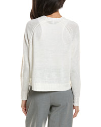 Forte Linen Crop Cardigan