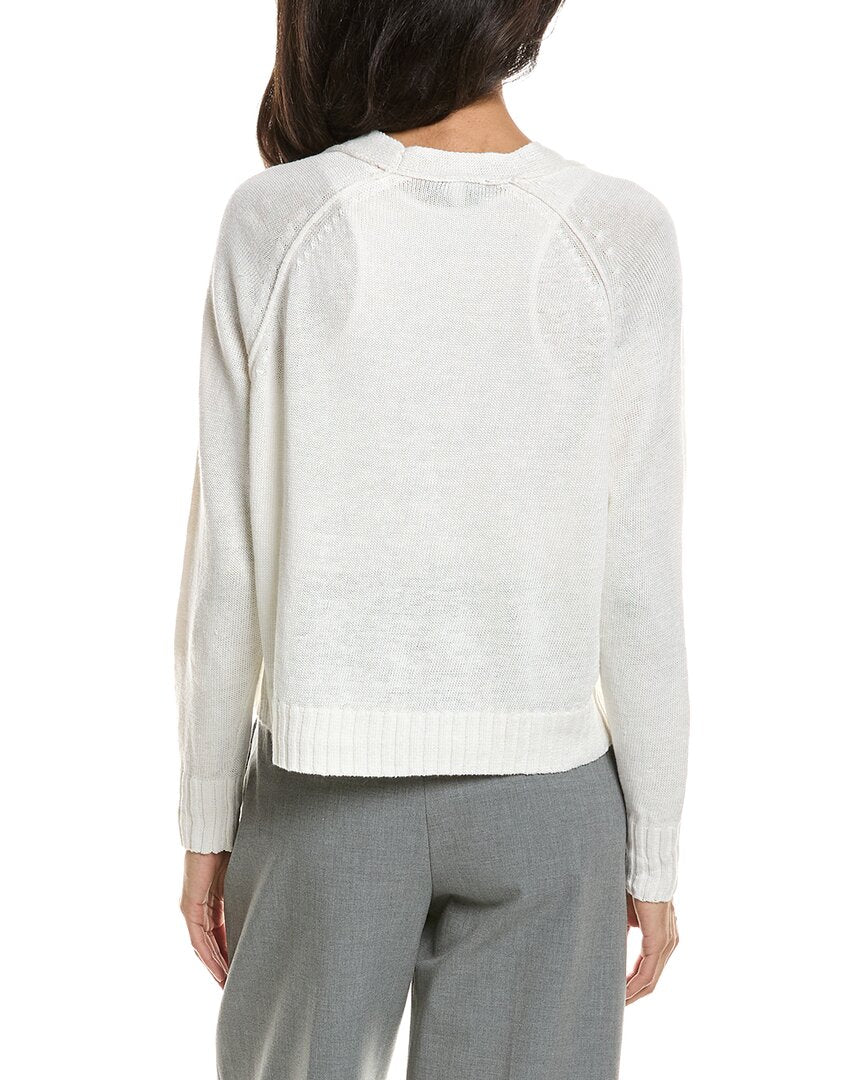 Forte Linen Crop Cardigan