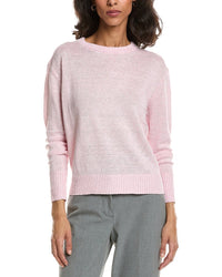 Forte Textured Crop Linen Sweater