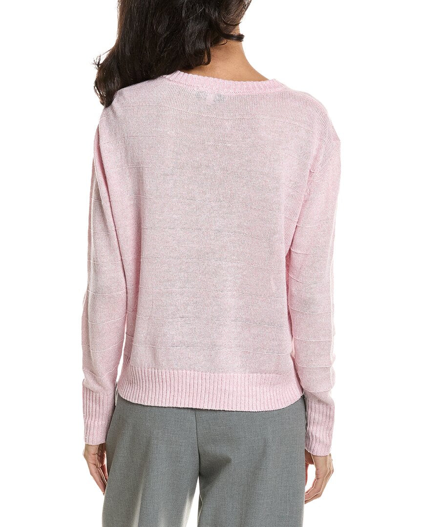 Forte Textured Crop Linen Sweater