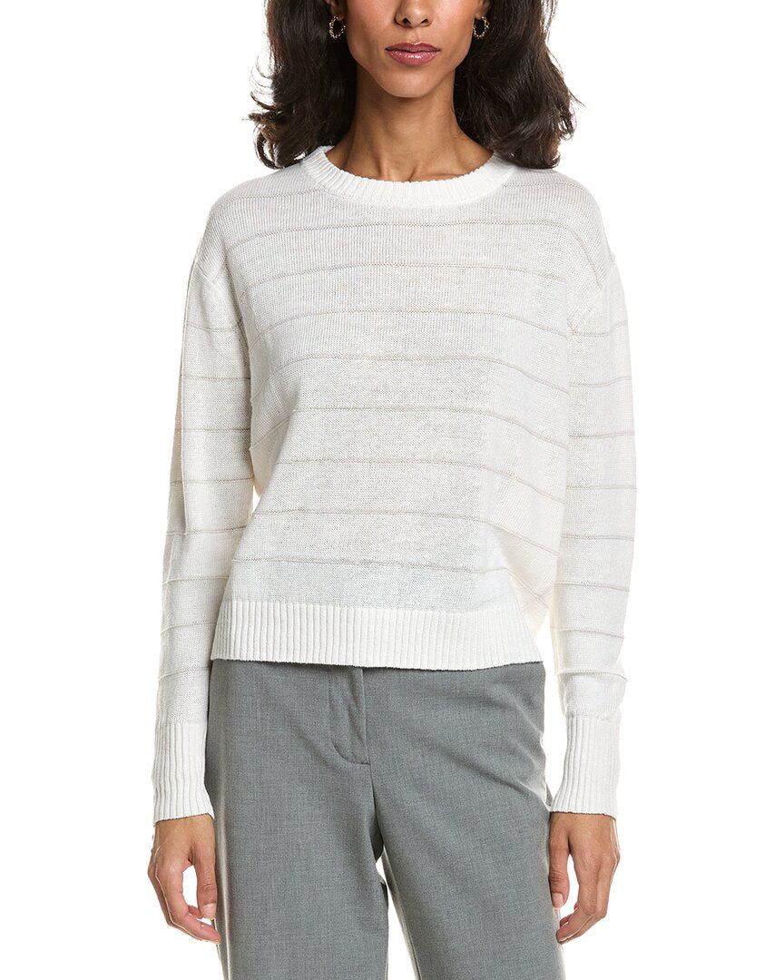 Forte Forte Textured Crop Linen Sweater