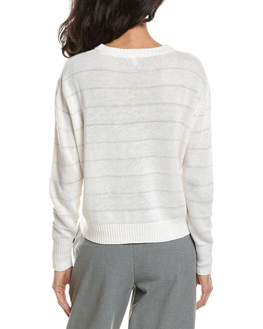 Forte Forte Textured Crop Linen Sweater