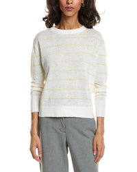 Forte Textured Crop Linen Sweater