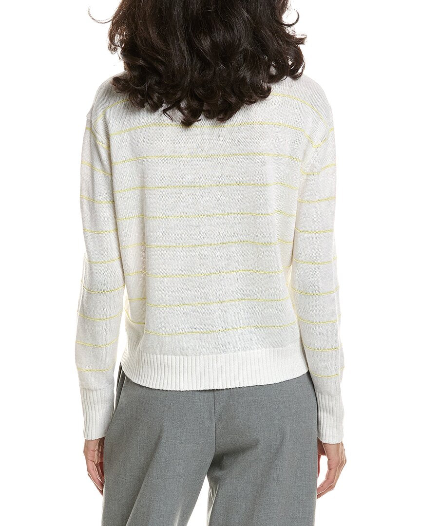 Forte Textured Crop Linen Sweater