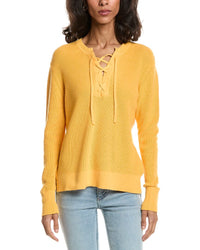 Forte Forte Lace-Up Rib Crewneck Sweater