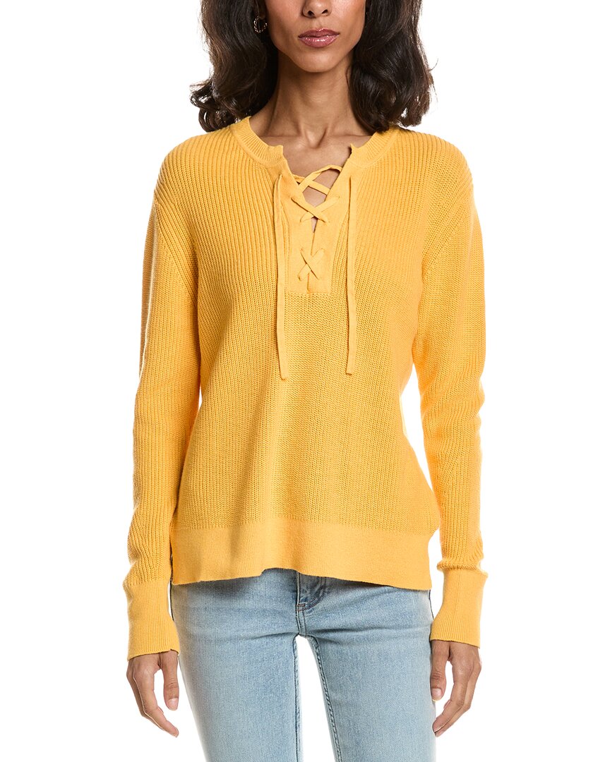 Forte Forte Lace-Up Rib Crewneck Sweater
