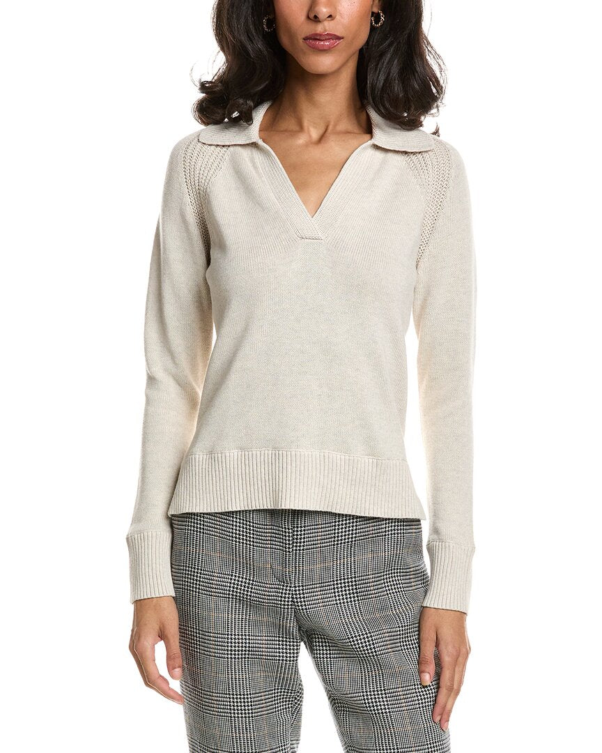 Forte Forte Split Neck Polo Sweater