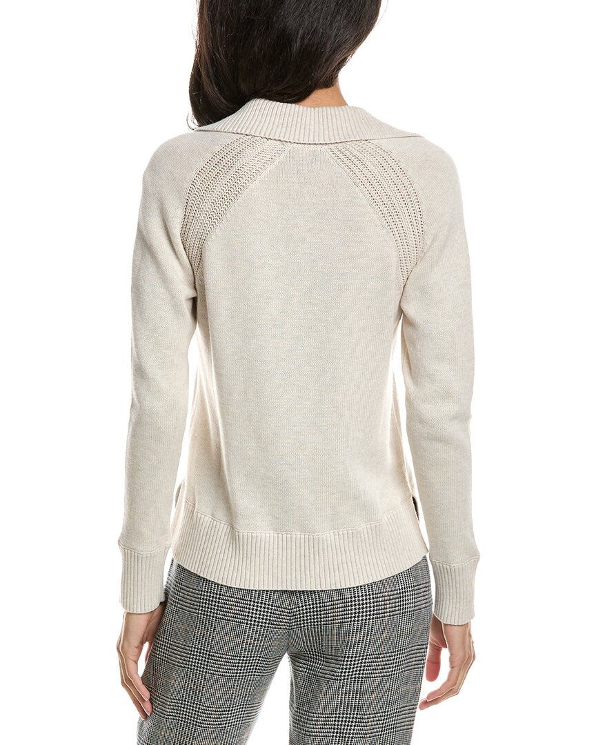 Forte Forte Split Neck Polo Sweater