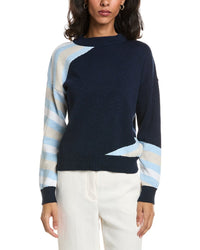 Forte Forte Intarsia Stripe Crewneck Sweater