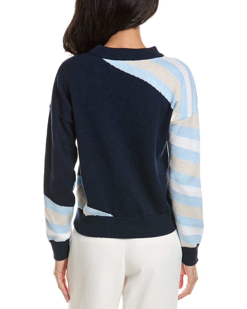 Forte Forte Intarsia Stripe Crewneck Sweater
