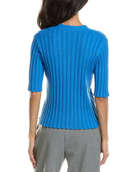 Forte Elbow Sleeve Rib Cardigan