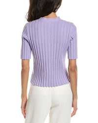 Forte Elbow Sleeve Rib Cardigan