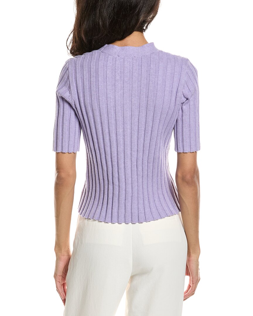Forte Elbow Sleeve Rib Cardigan