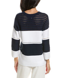 Forte Forte Textured Wide Stripe Pullover