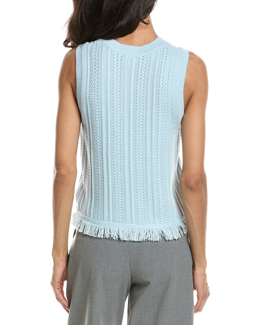 Forte Textured Fringe Tank Top